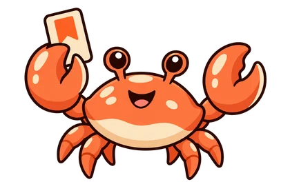 Claw holding a bookmark
